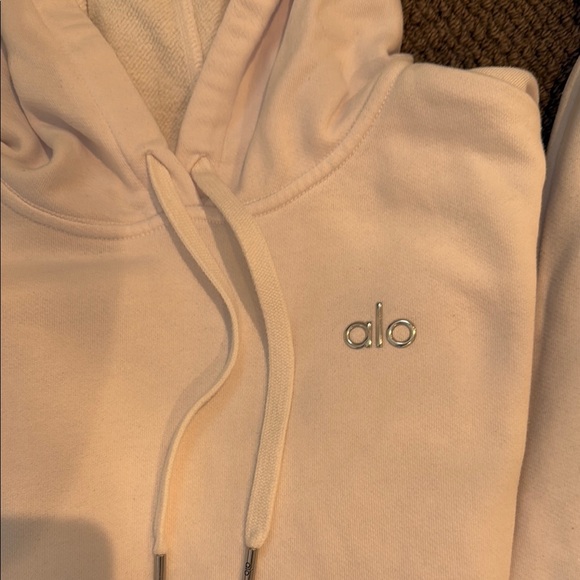 Alo White Hoodie and Sweatpants Set - Picture 2 of 3